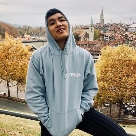 Stephlon Hoodie Lightblue